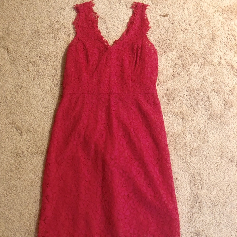 Shoshanna Pink Lace Dress